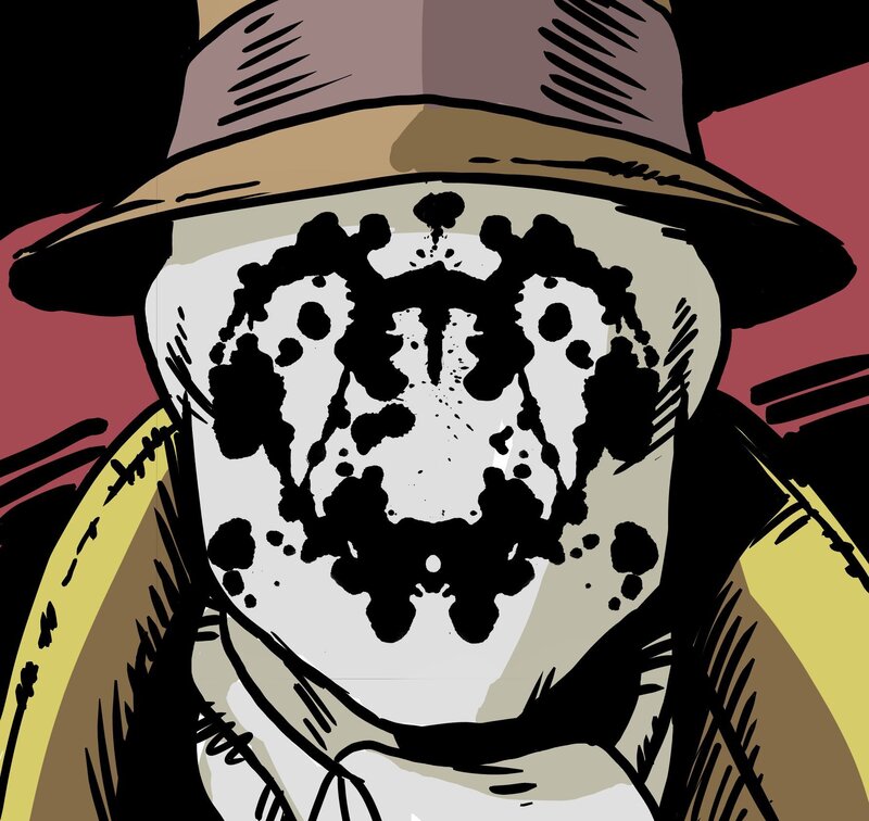 masked figure with hat