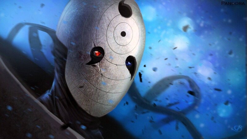 Masked Figure with Red Eye