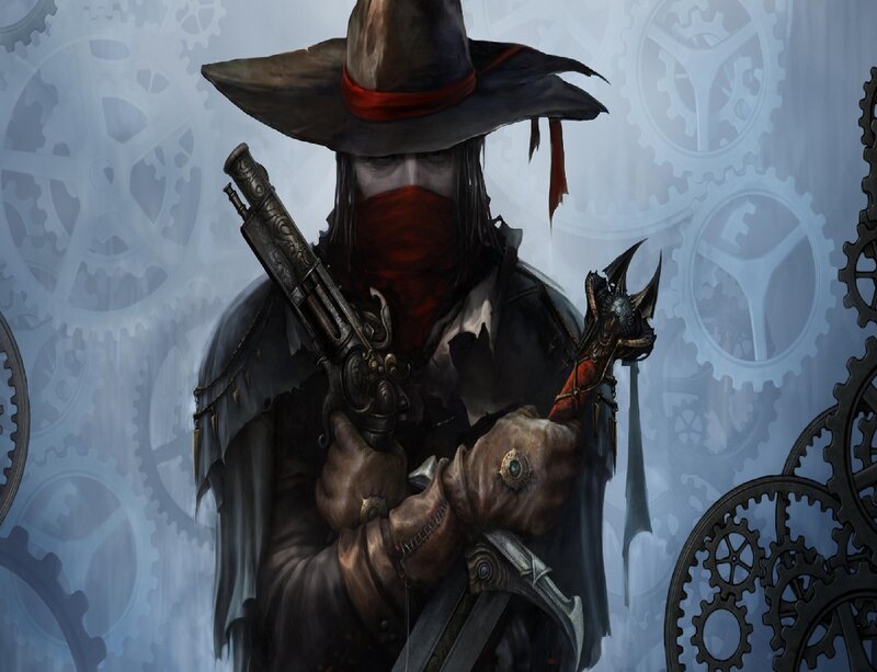 Masked Gunslinger with Revolver