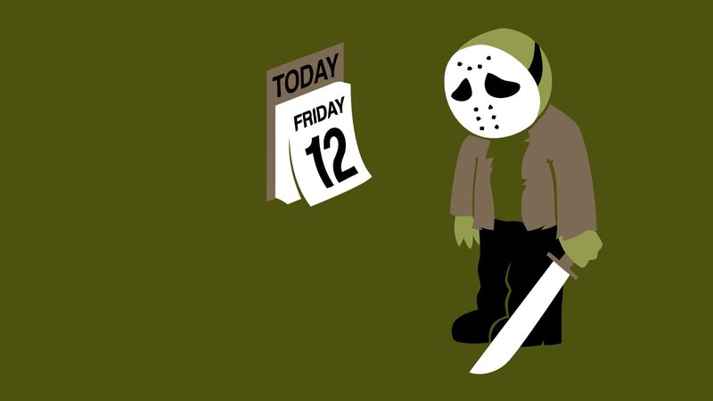 Masked Killer with Knife — Green