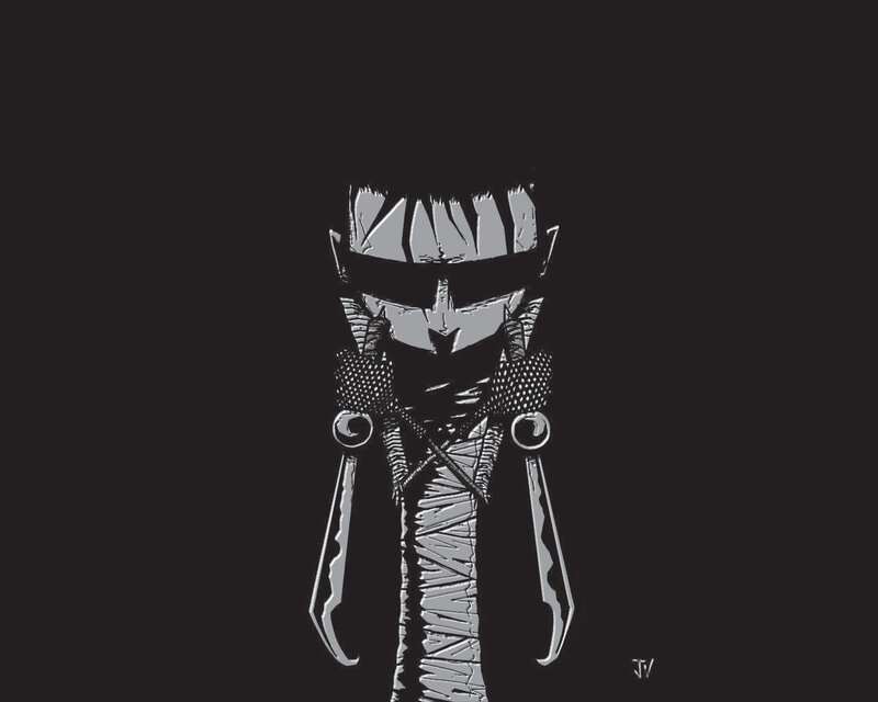 masked warrior character