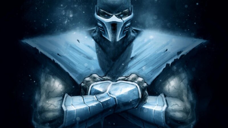 Masked Warrior in Armor — Blue, Dramatic