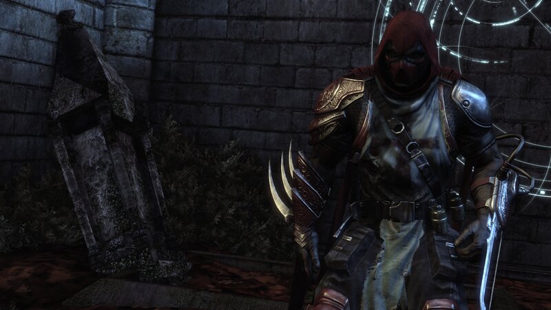 Masked Warrior in Armor — Gray