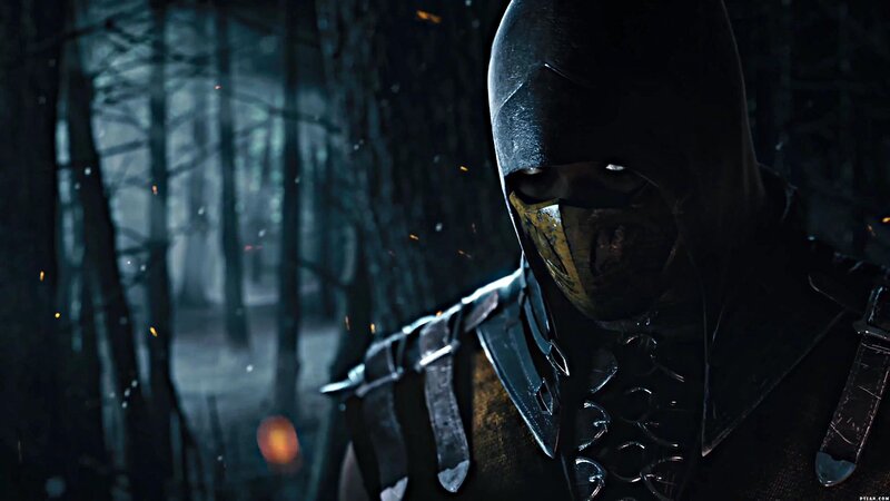 Masked Warrior in Forest — Black, Dark, Dramatic