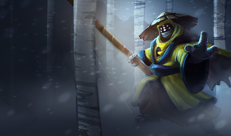 Masked Warrior in Snow