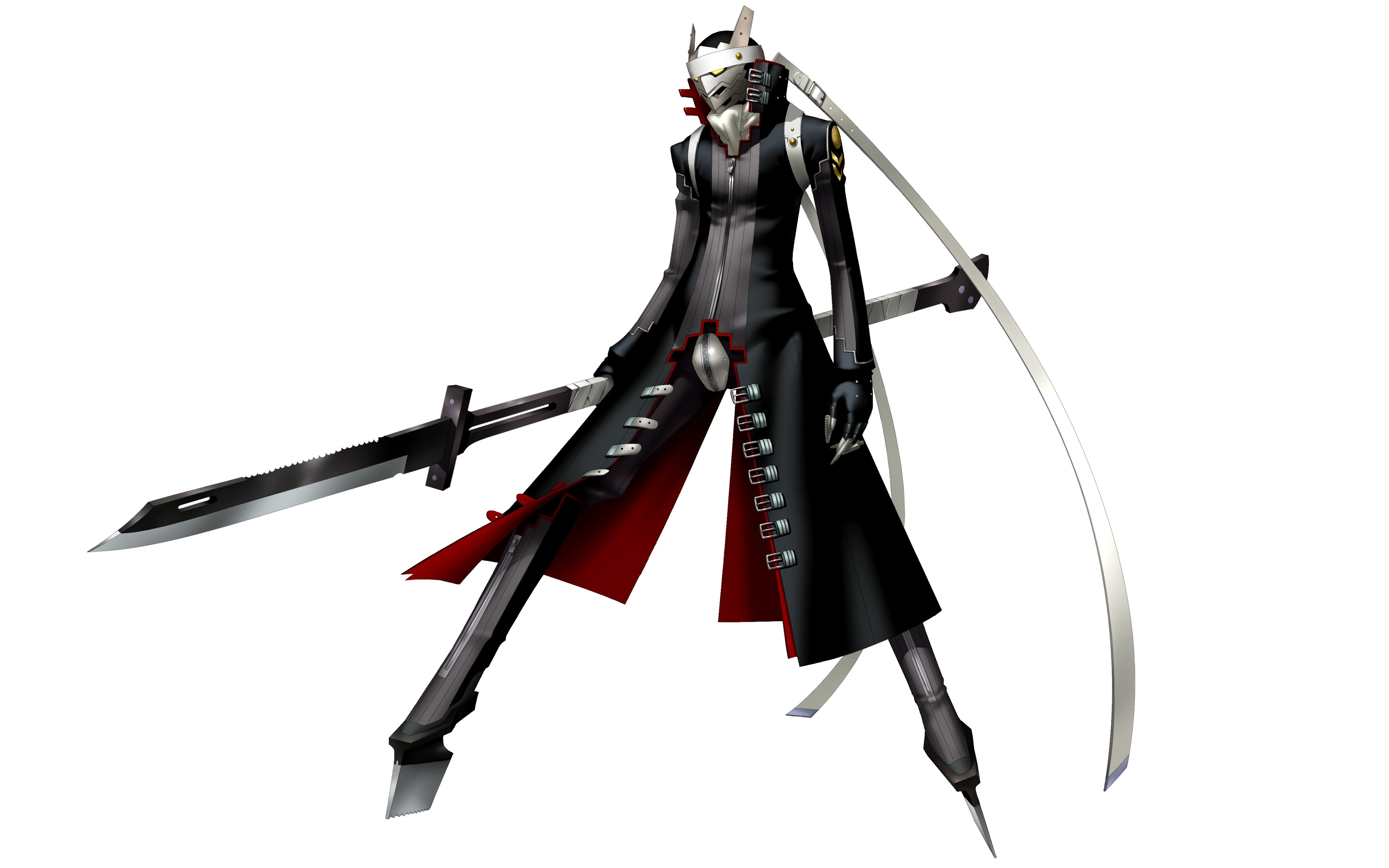 masked warrior with dual blades
