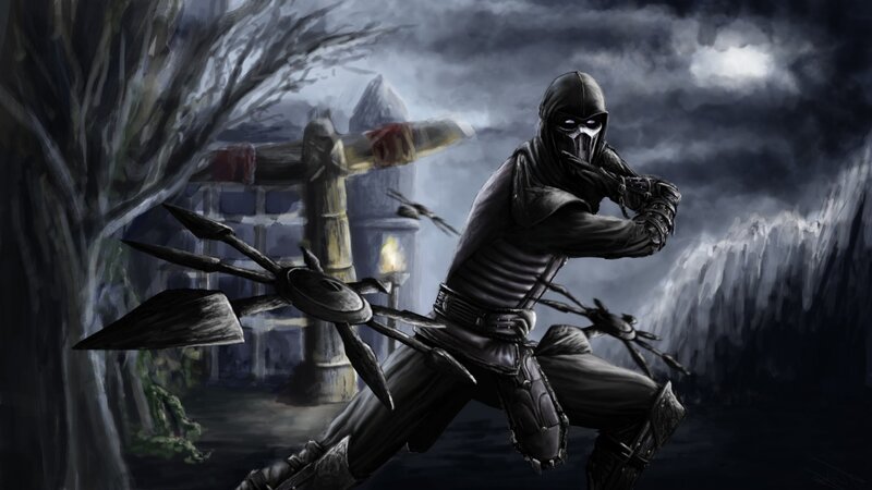 Masked Warrior with Shuriken