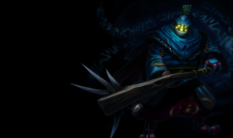 Masked Warrior with Staff