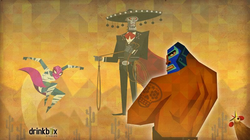 Masked Wrestlers in Desert