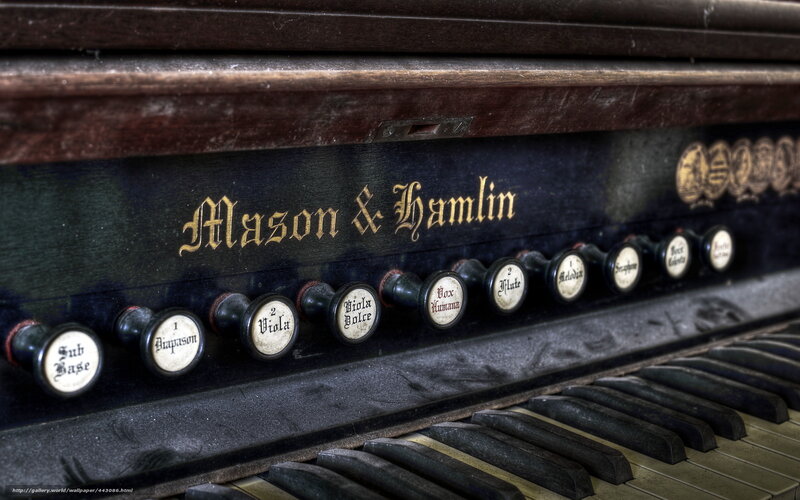 Mason & Hamlin organ console
