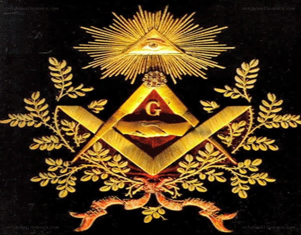 Masonic emblem with all-seeing eye