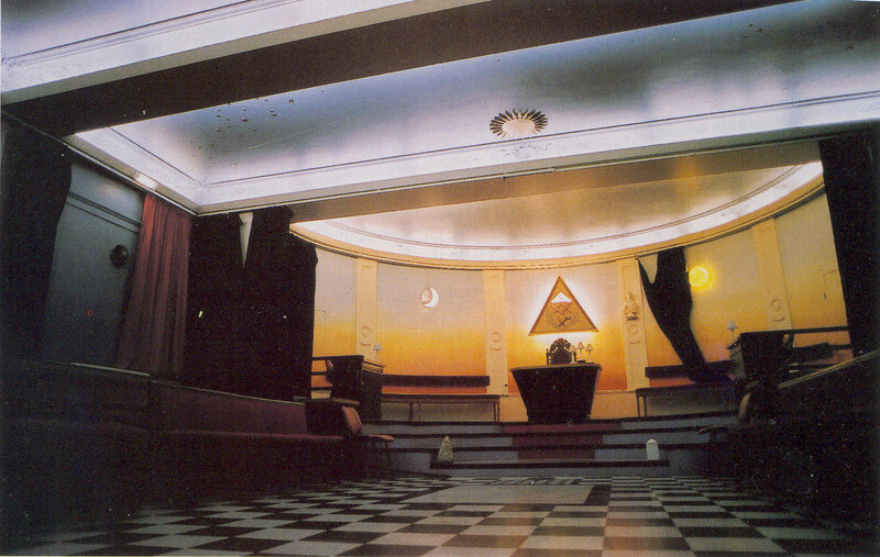 Masonic lodge interior