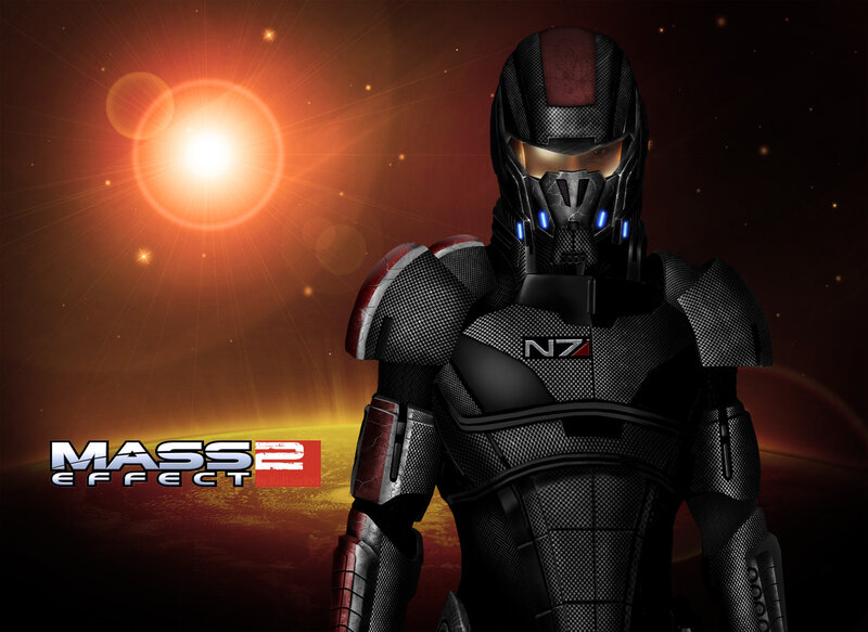 Mass Effect 2 character art