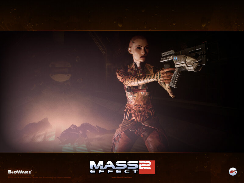 Mass Effect 2 character art