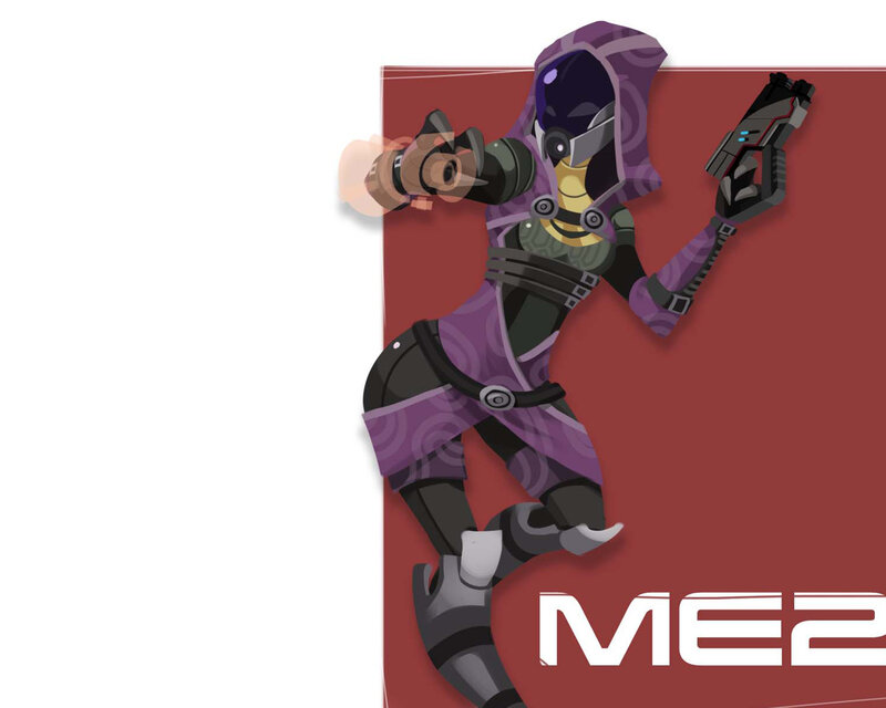 Mass Effect 2 character art