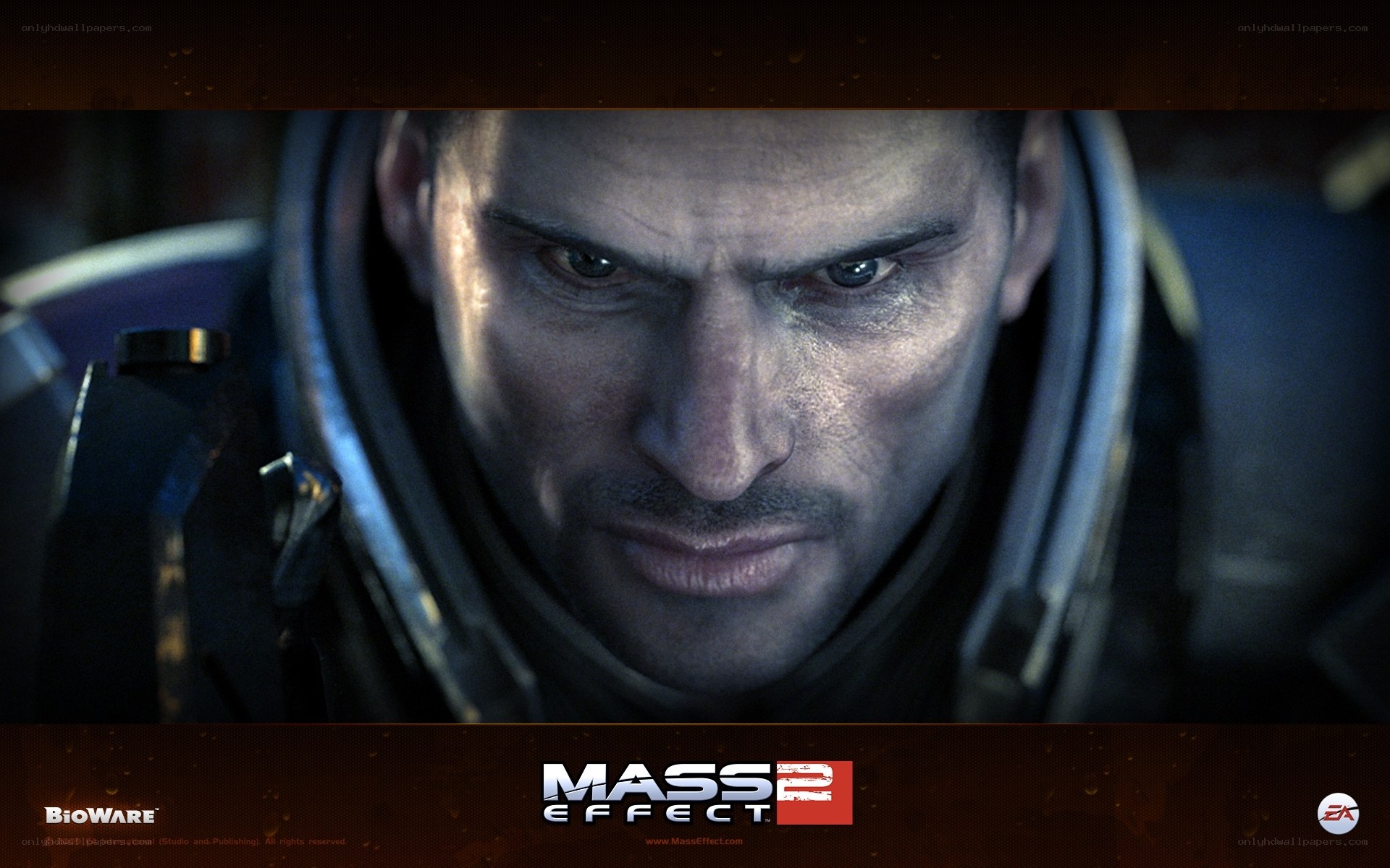 Mass Effect 2 character close-up