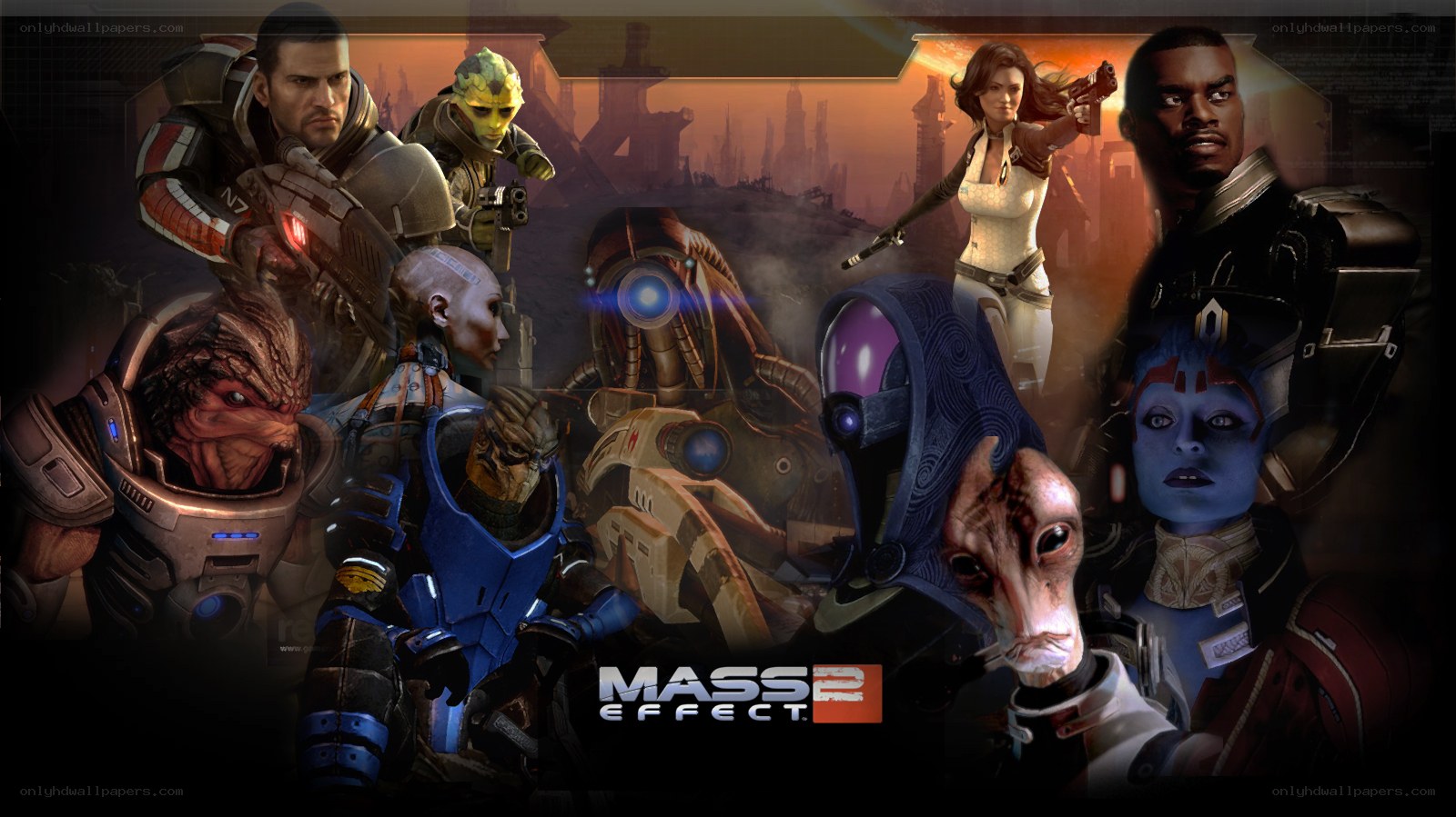 Mass Effect 2 character lineup
