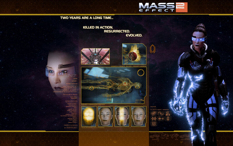 Mass Effect 2 character screen