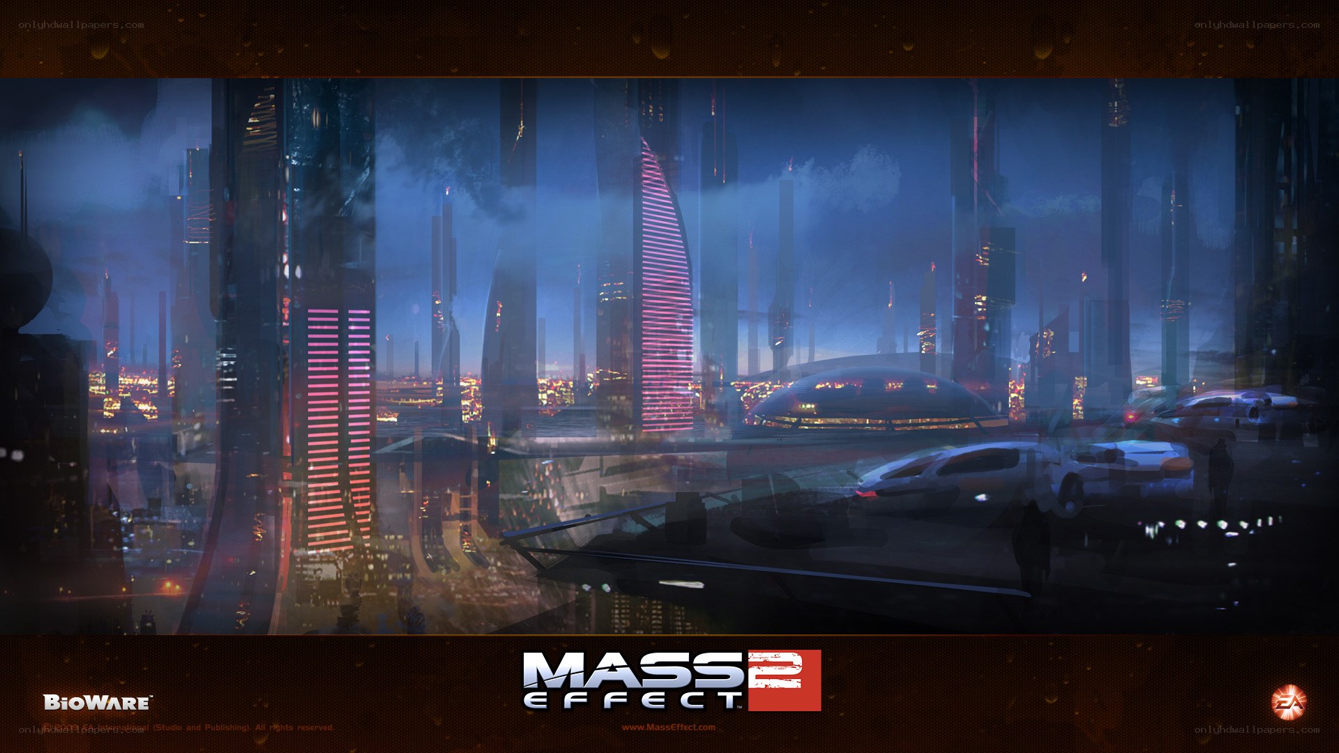 Mass Effect 2 cityscape