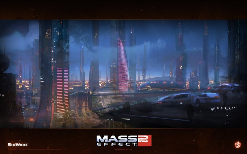 Mass Effect 2 cityscape