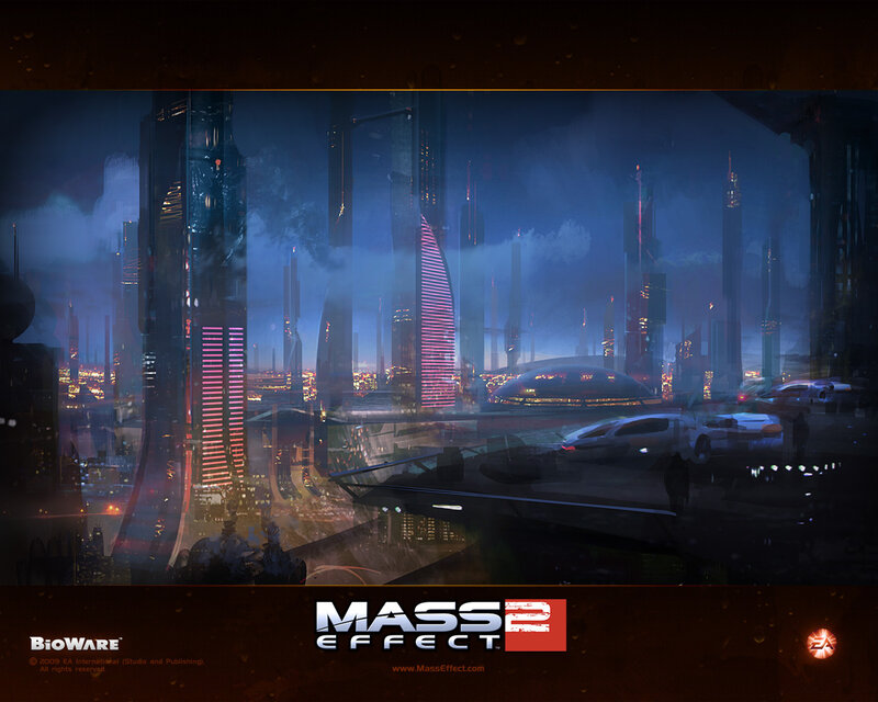 Mass Effect 2 cityscape