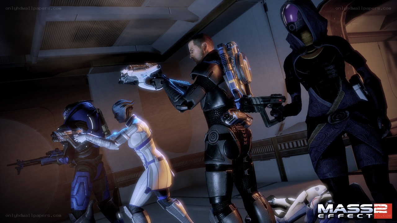 Mass Effect 2 combat scene