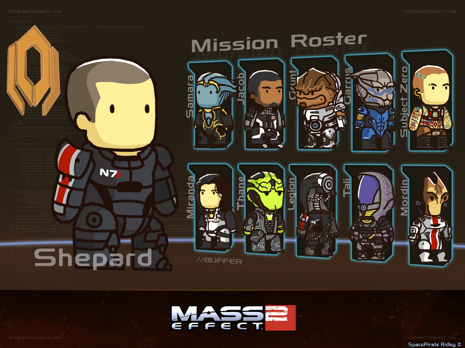 Mass Effect 2 mission roster
