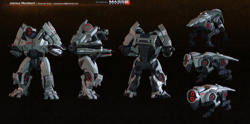 Mass Effect 2 robot concept art