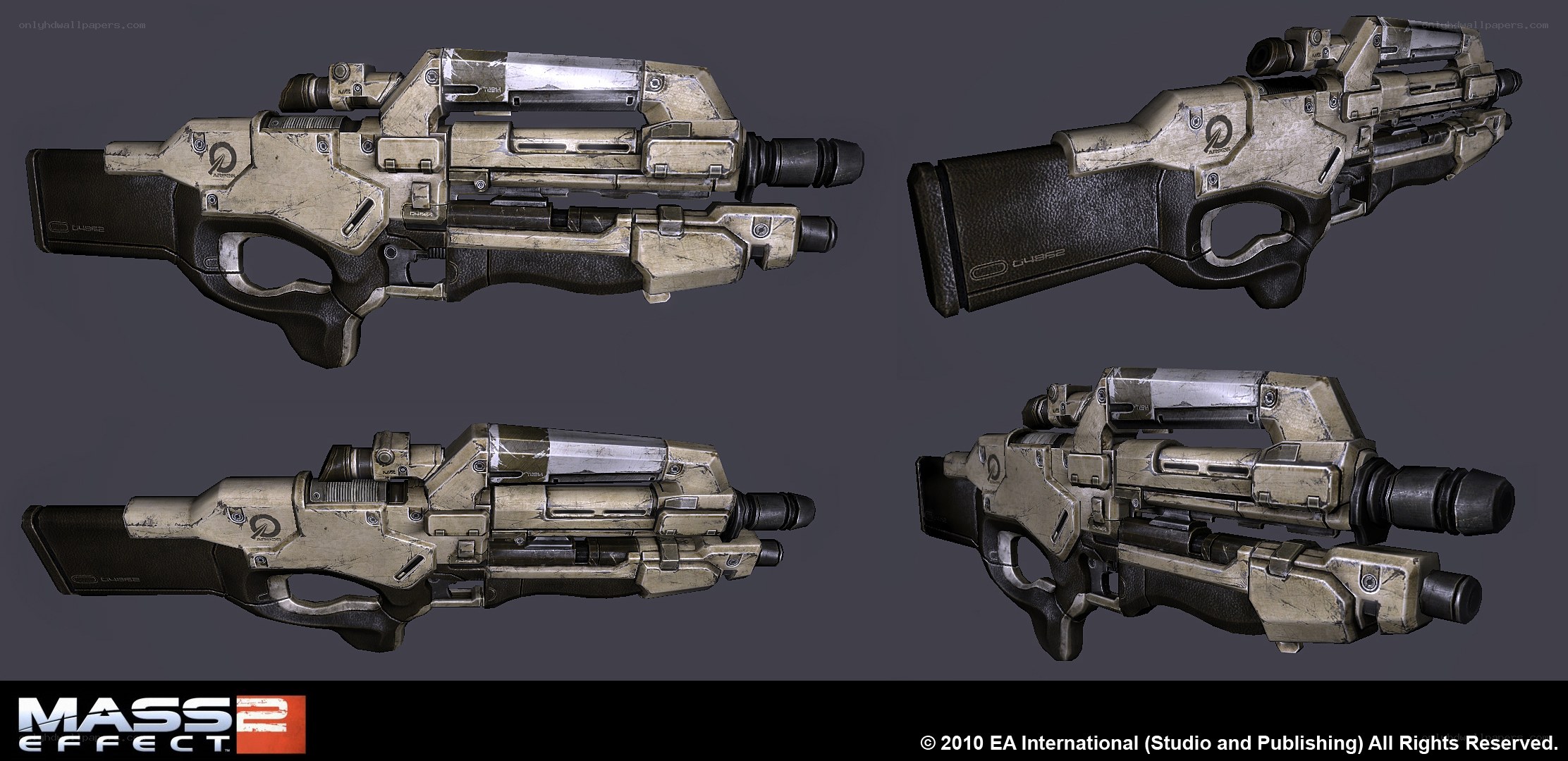 Mass Effect 2 weapon concept art