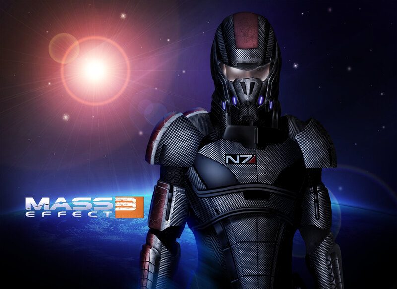 Mass Effect 3 character artwork