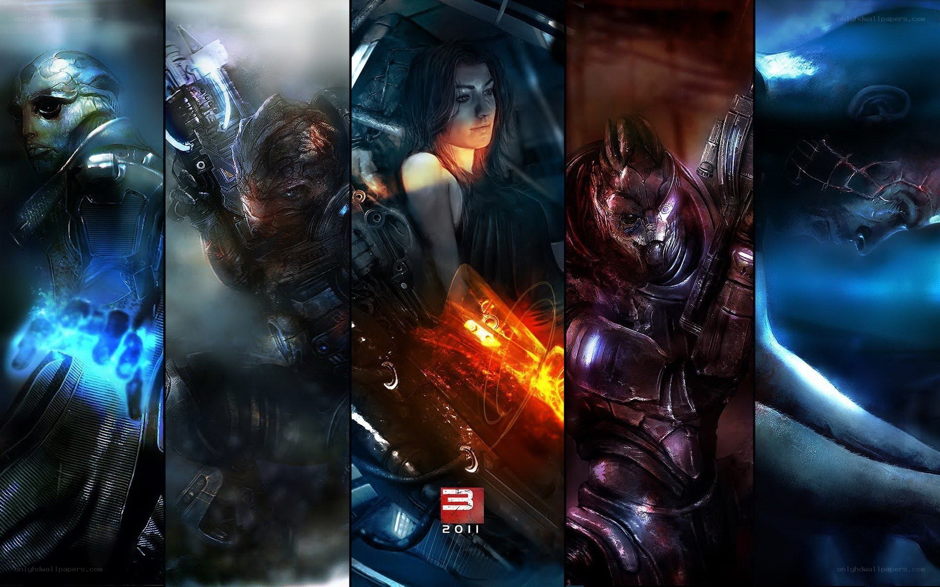 Mass Effect 3 character lineup