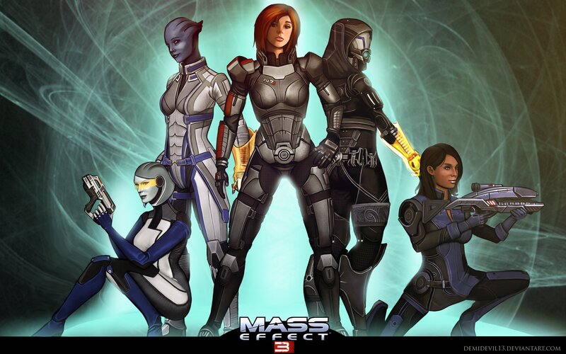 Mass Effect 3 characters artwork