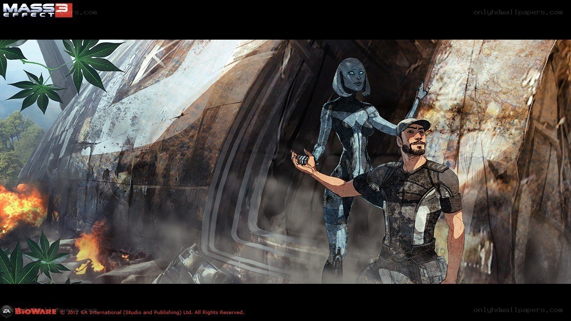 Mass Effect 3 concept art scene
