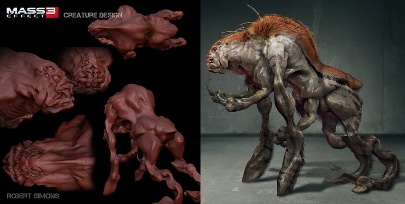 Mass Effect 3 creature design