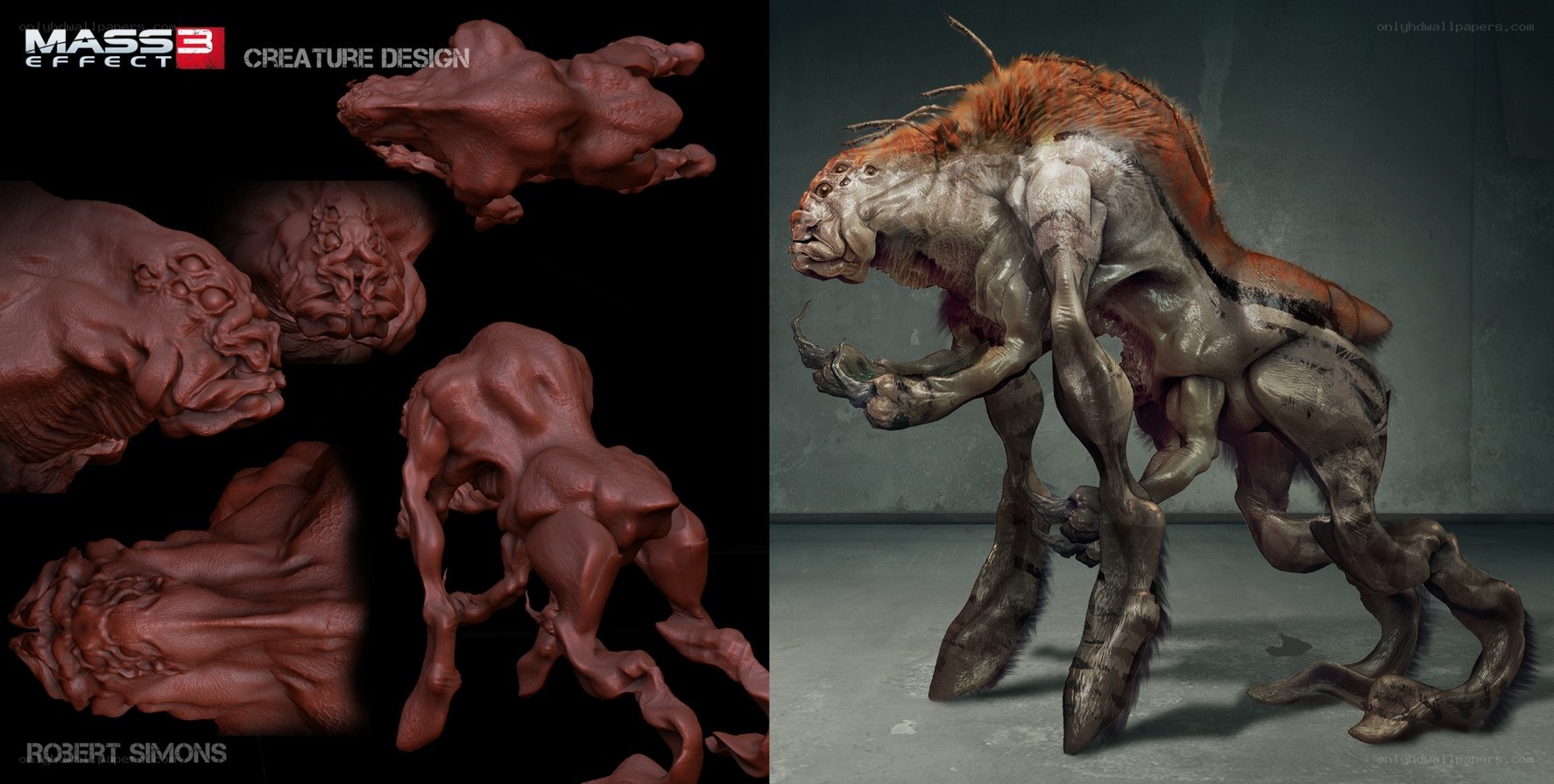 Mass Effect 3 creature design