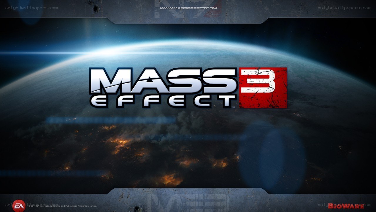 Mass Effect 3 game title screen