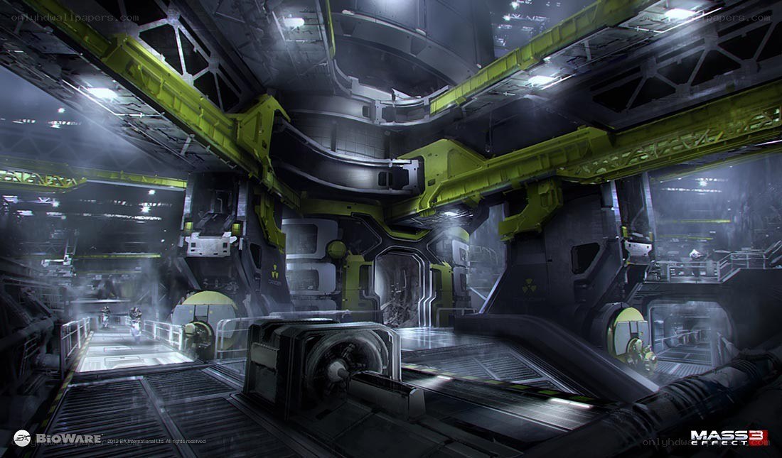 Mass Effect 3 interior concept art
