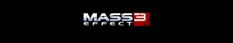 Mass Effect 3 Logo — Black, Dramatic, Digital Art, Text