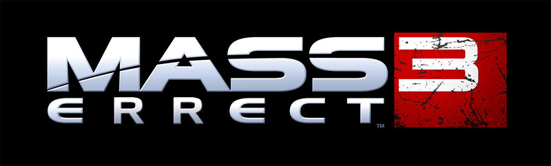 Mass Effect 3 Logo — Black, Dramatic