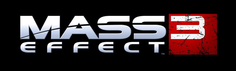 Mass Effect 3 Logo — Black, Dramatic, Vector Art, Text