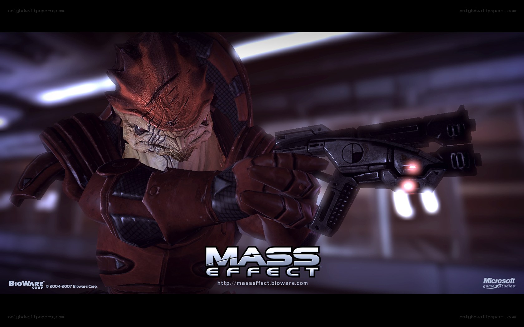 Mass Effect alien soldier