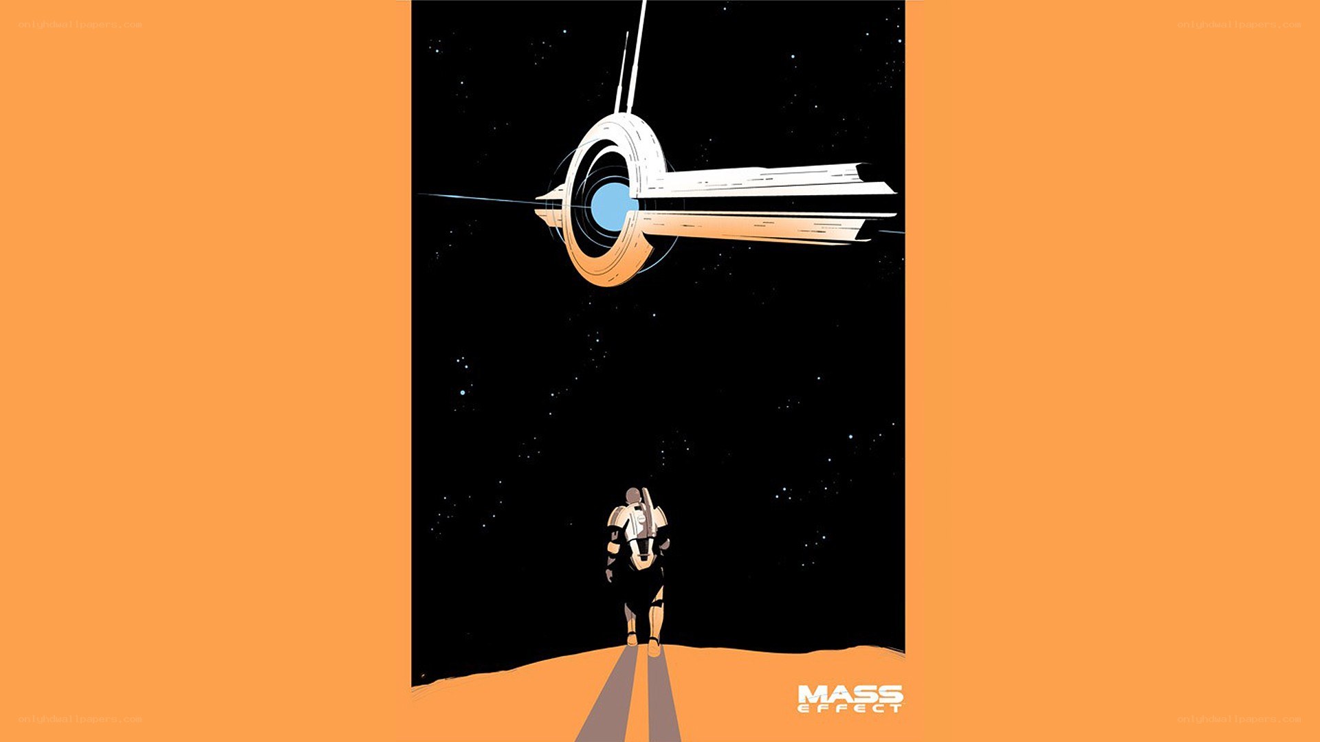 mass effect character and ship