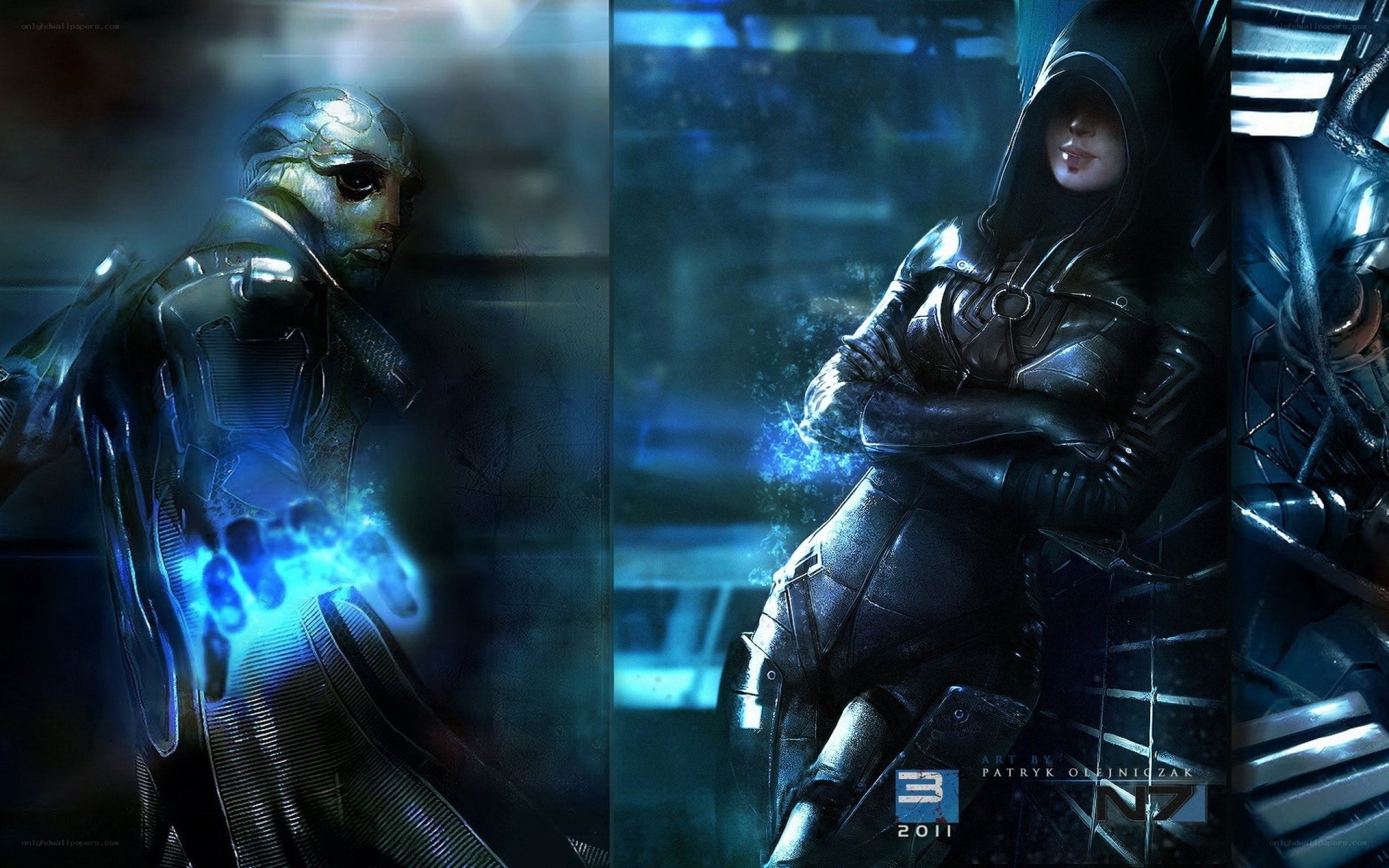 Mass Effect character art