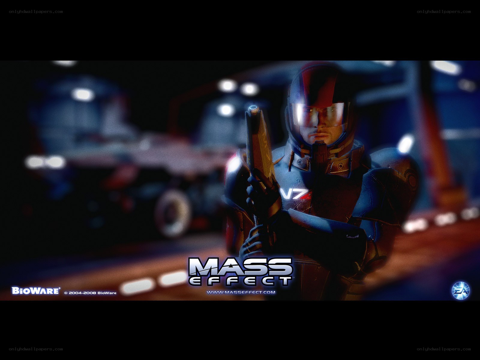 Mass Effect character in armor