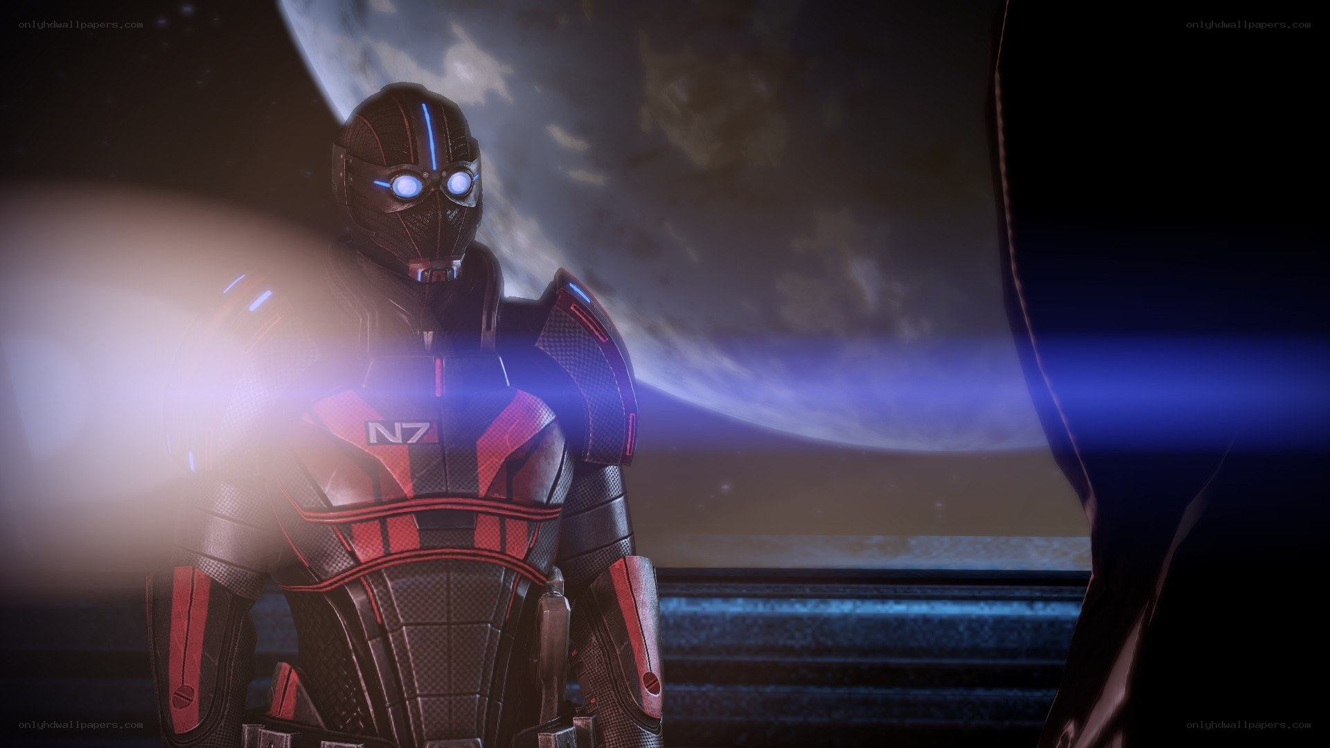 mass effect character in armor