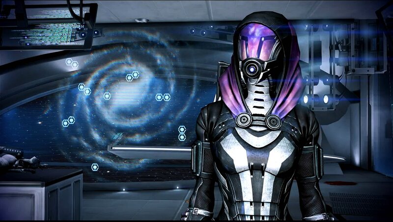 Mass Effect character in cockpit