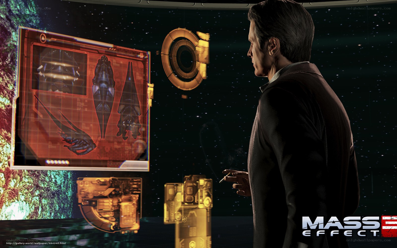Mass Effect character in cockpit