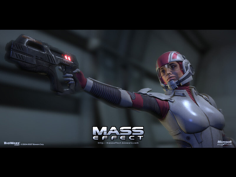 Mass Effect character in combat