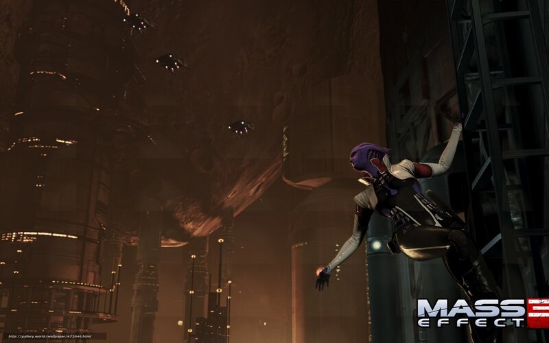 Mass Effect character in space station
