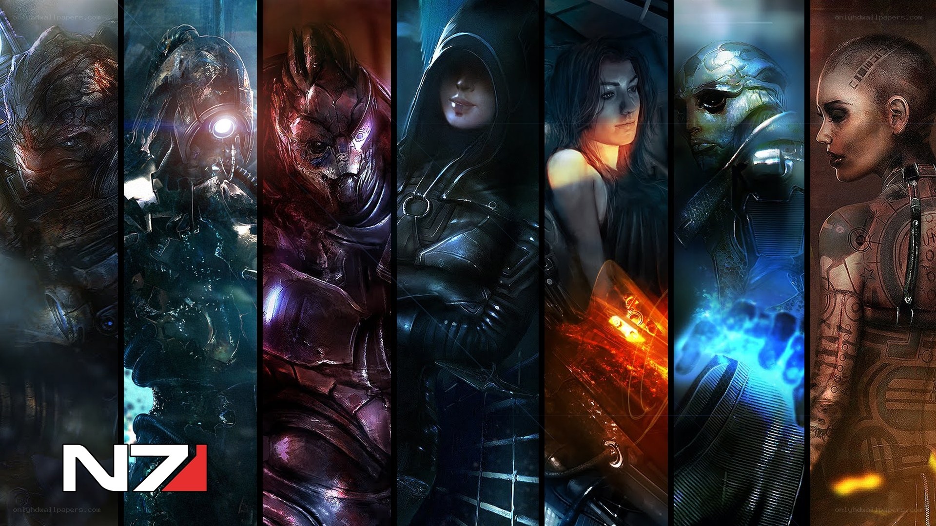 Mass Effect character lineup